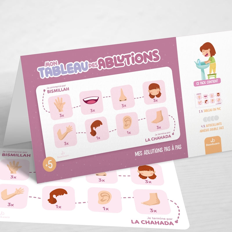 Mon tableau des ablutions (fille)