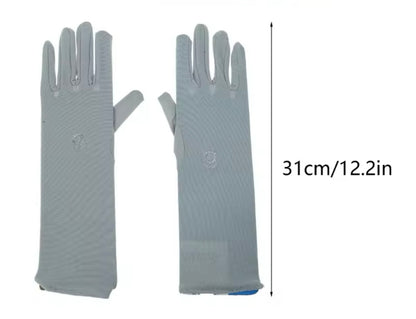 Gants longs tactiles